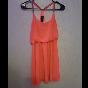 Neon Peach Dress